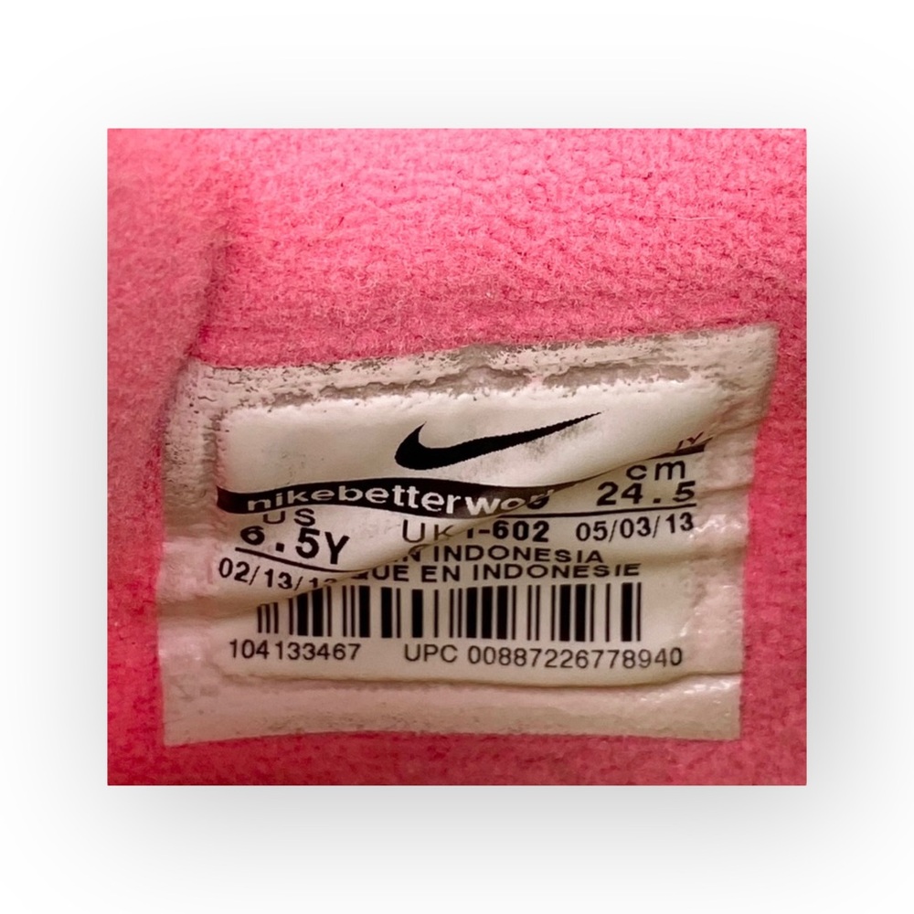 Nike ✔︎ Flex Run GS Running Shoes Sneakers ✔︎ Pink + Yellow ✔︎ 38 8M 6.5Y - Picture 13 of 16
